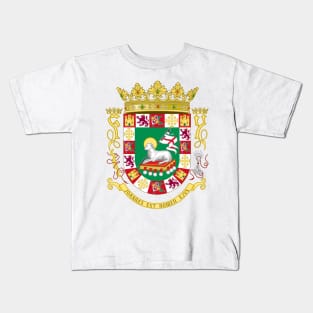 Coat of arms of the Commonwealth of Puerto Rico Kids T-Shirt